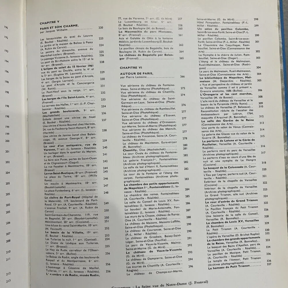 Les Merveilles de la France, Book 1 : Paris Et Ses Alentours 1961 In French